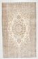 Faded Brown & Beige Geometric Pattern Vintage Rug, 164x265 Cm