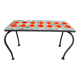 Ceramic coffee table with scales from the 1950s.