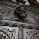 Hunting buffet XIX Louis XIII oak, cabinet curiosity showcase library