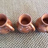 Series of 3 cups in sandstone