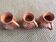 Series of 3 cups in sandstone