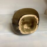 Large flamed ceramic vase Art Nouveau