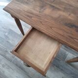 Oak farmhouse table in country style