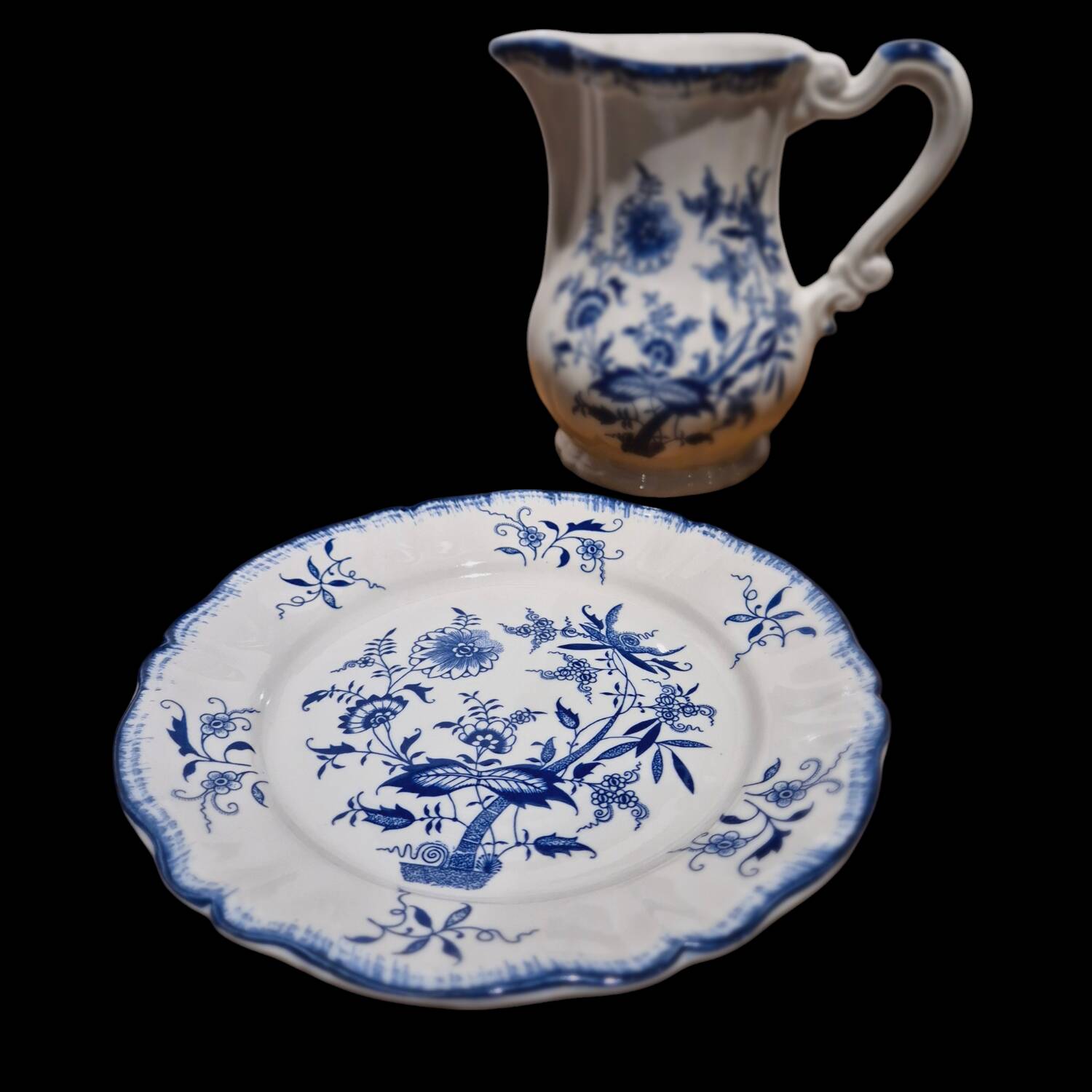 Lancaster Vintage "Sarreguemines" Pitcher/Plate