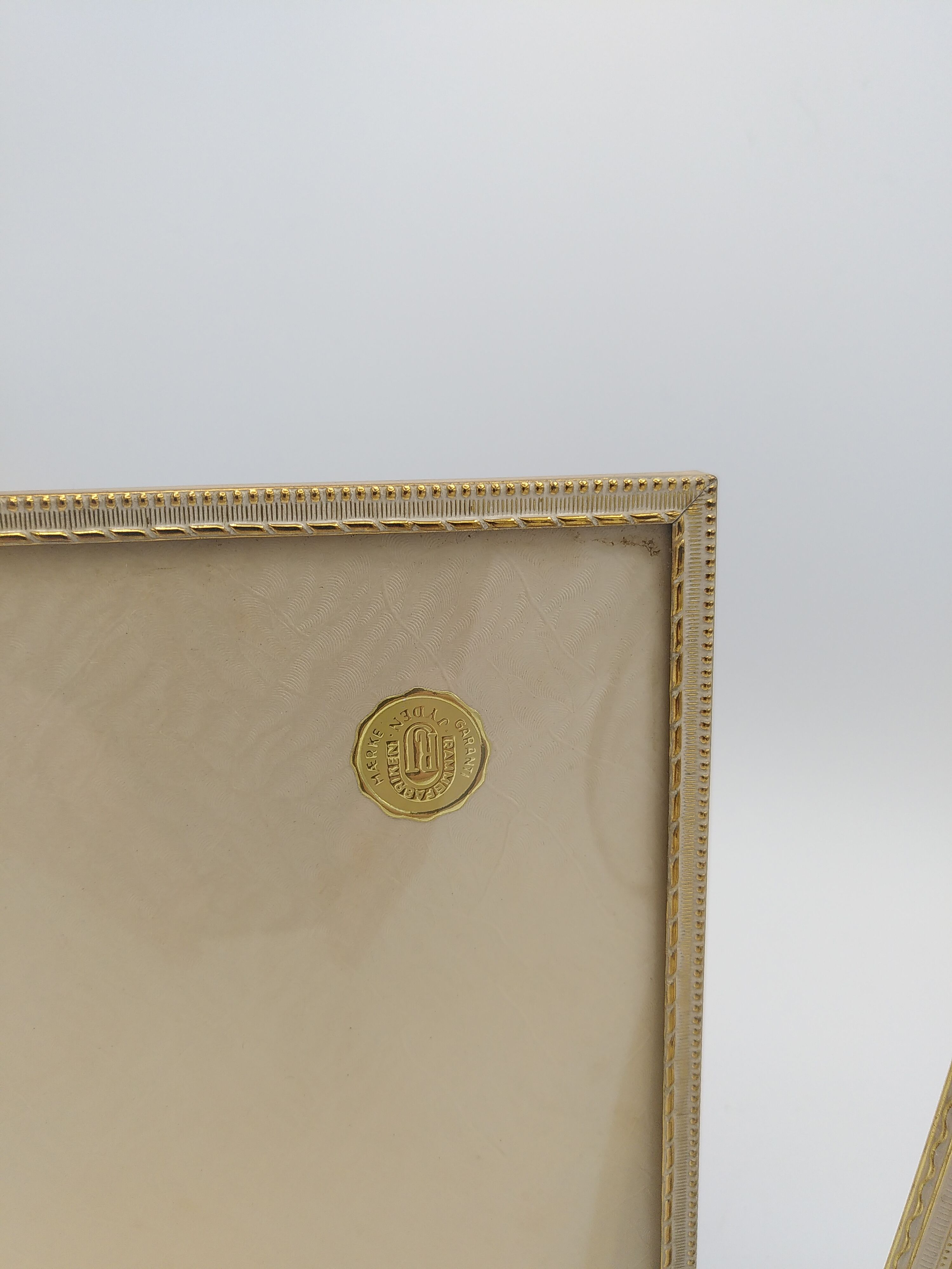 Gilded frames with curved glass, Denmark - 50s