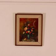Original Oil on Canvas – “Still Life Vase” – Framed 45 × 54 cm