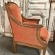Paire de bergères de style Louis XVI 20e siècle