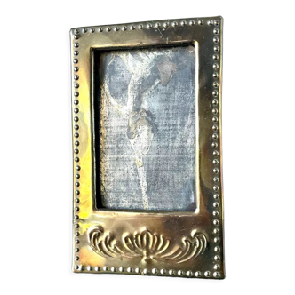 Brass art nouveau frame