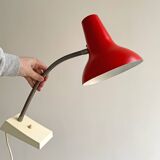 Large Mid Century red SIS desk lamp