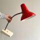 Large Mid Century red SIS desk lamp