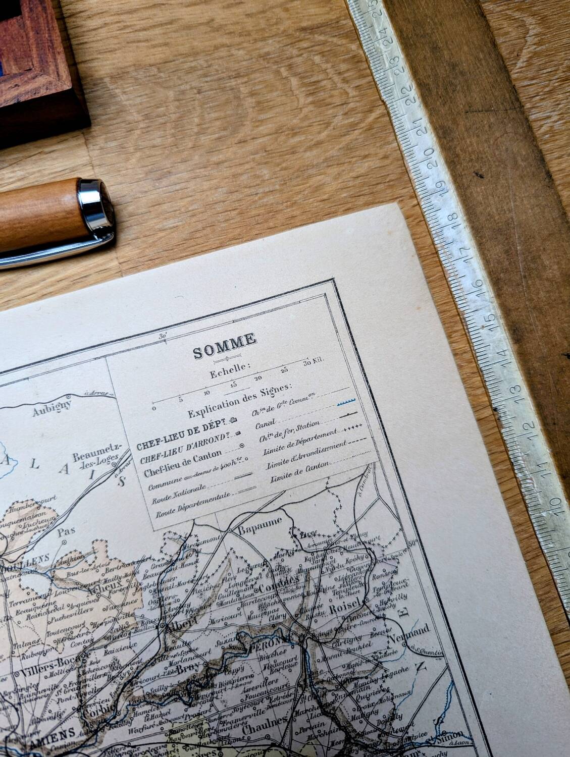 Printed in 1889, Somme, Hauts-de-France.