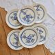 6 vintage dessert plates faience Gien model Nancay