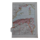 Carte géographique ancienne Algerie et Afrique du Nord Larousse