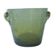 Vintage bubbled glass Biot ice bucket