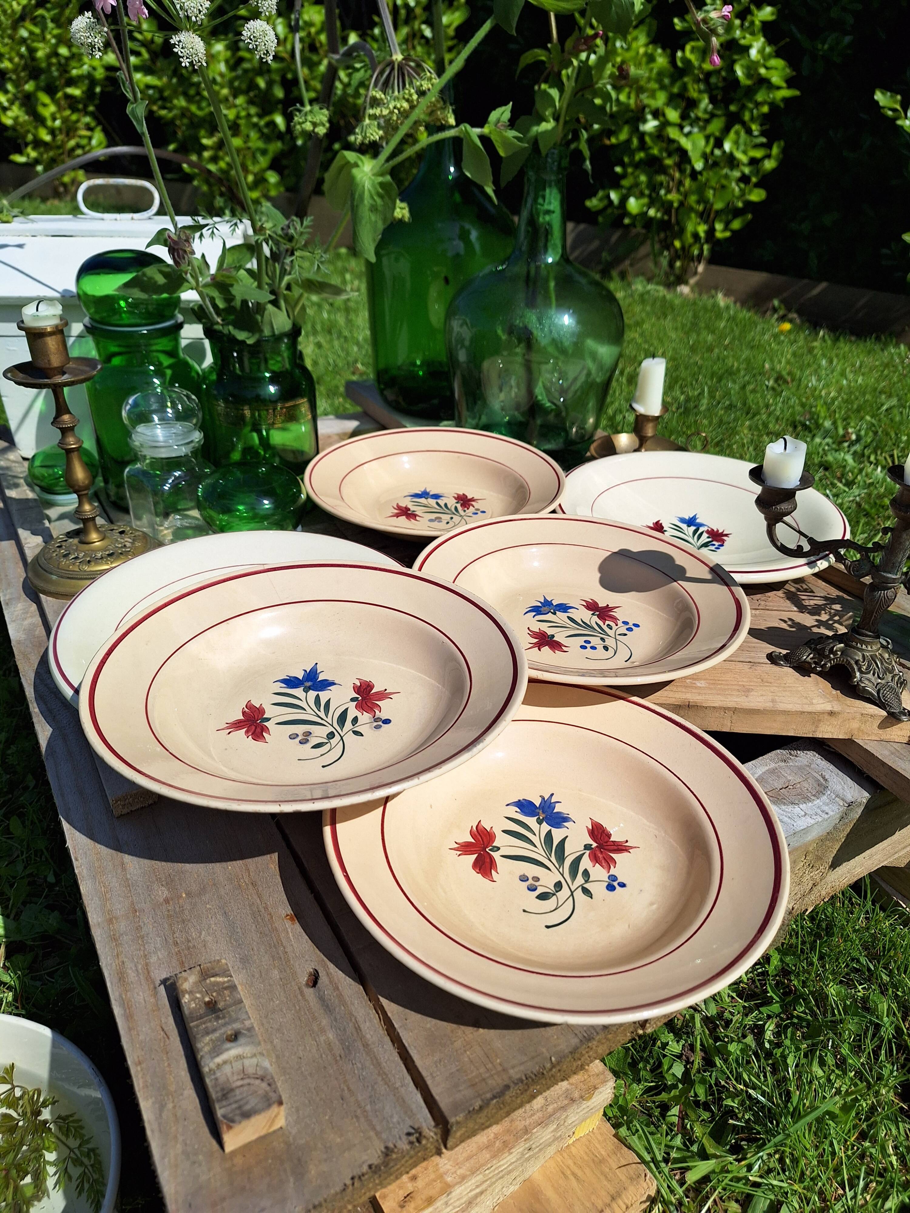 Vintage Luneville K&G plates