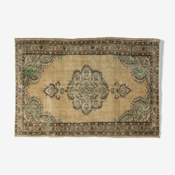 Anatolian handmade vintage rug 217 cm x 145 cm