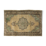 Anatolian handmade vintage rug 217 cm x 145 cm