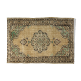 Tapis vintage anatolien fait à la main 217 cm x 145 cm