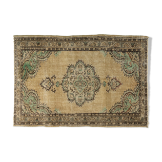 Anatolian handmade vintage rug 217 cm x 145 cm