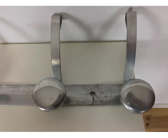 Industrial wall coat rack 5 aluminum hooks