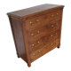 Oak chest of drawers and brass handles
