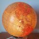 Earth globe, world map, glass and marble