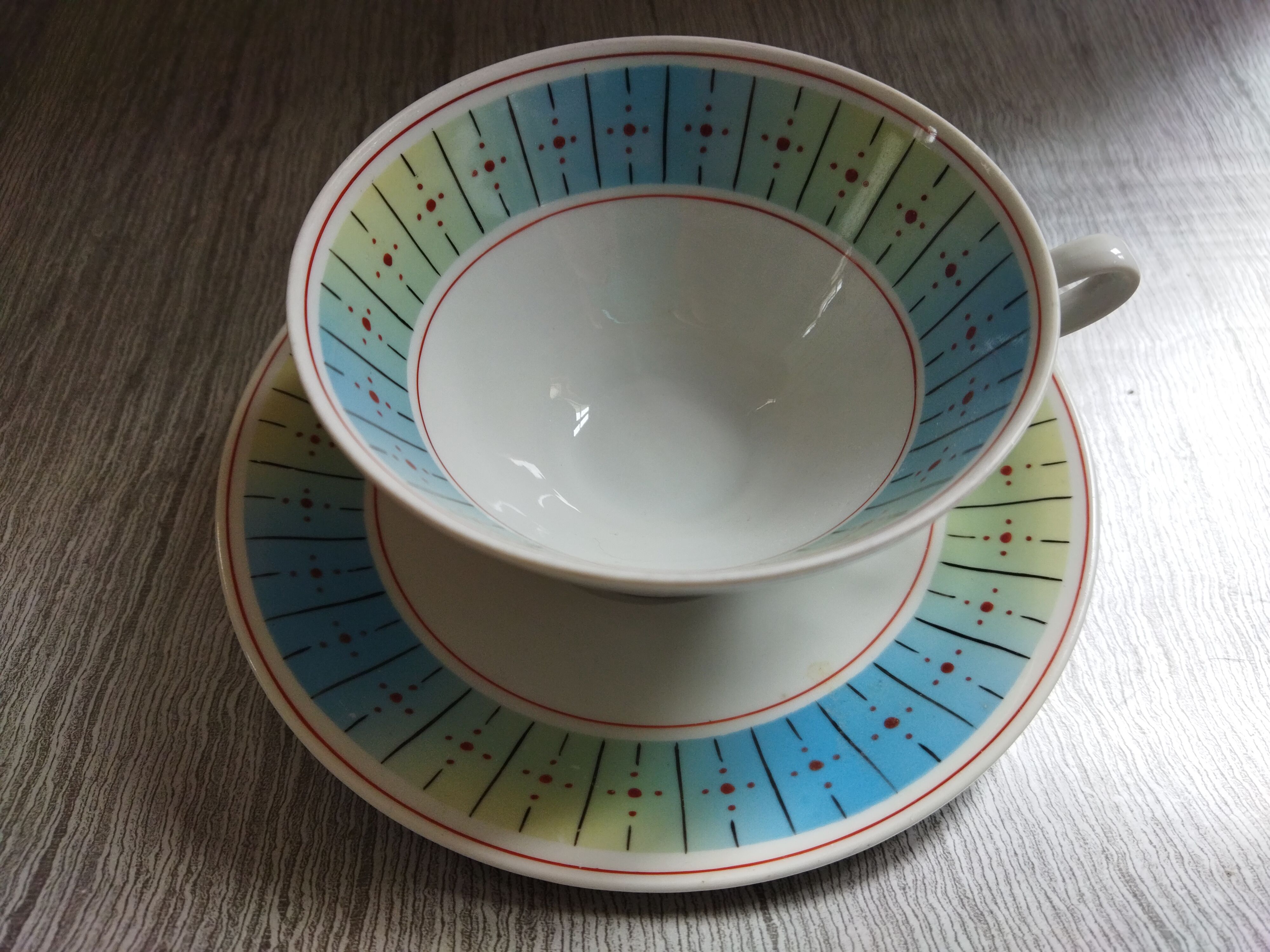 German Weisswasser porcelain cup
