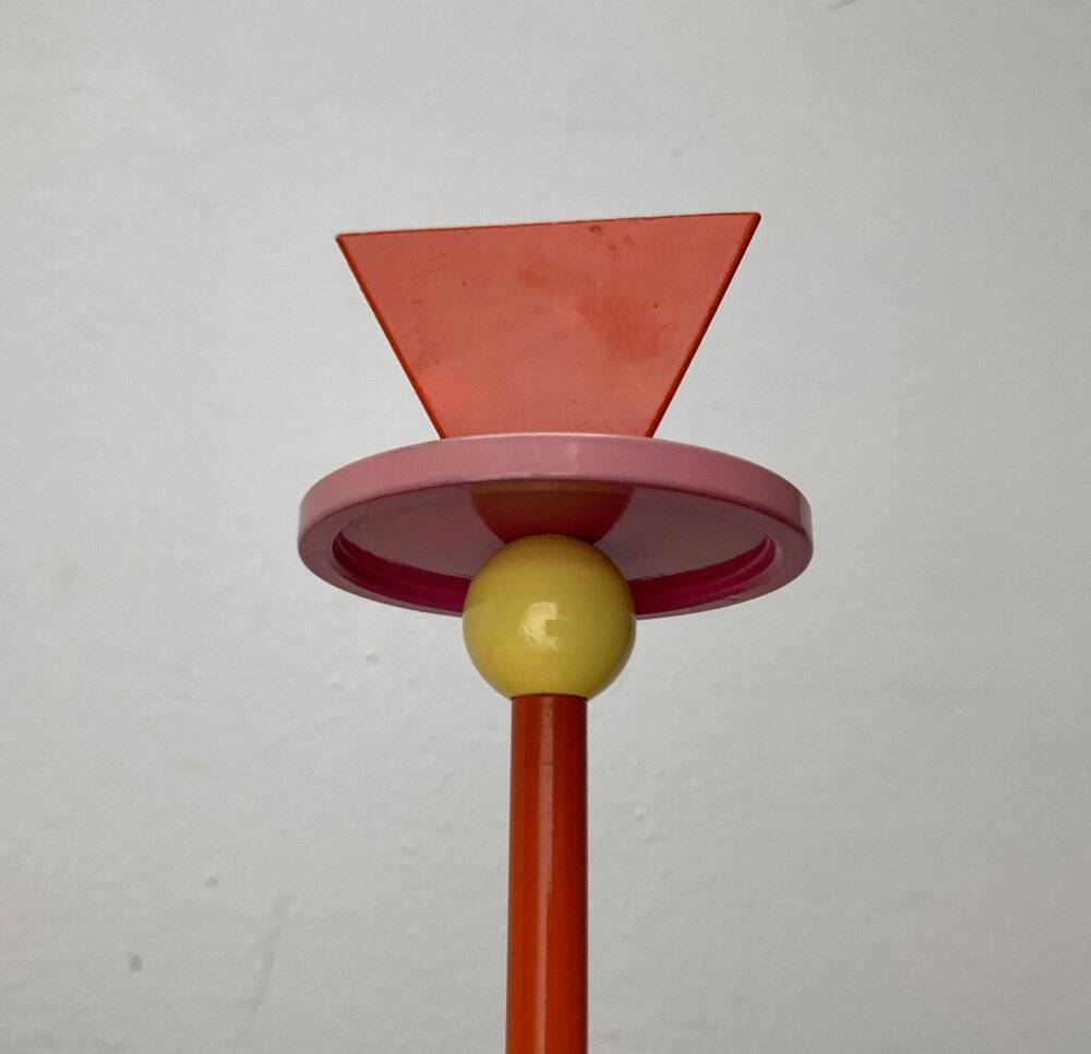 Chandelier vintage postmoderne Konfetti en métal et bois par Anna Efverlund pour Ikea, années 1980