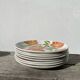 8 Moulin des Loups flower-patterned dinner plates