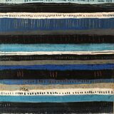 Tableau Bleu Abstrait