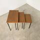 Tables gigogne teck moderniste années 50