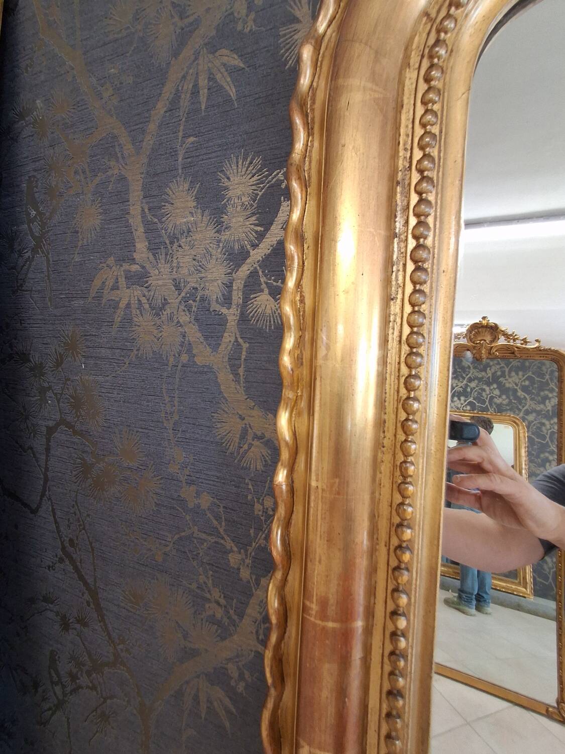 Louis Philippe period mirror 167 x 106