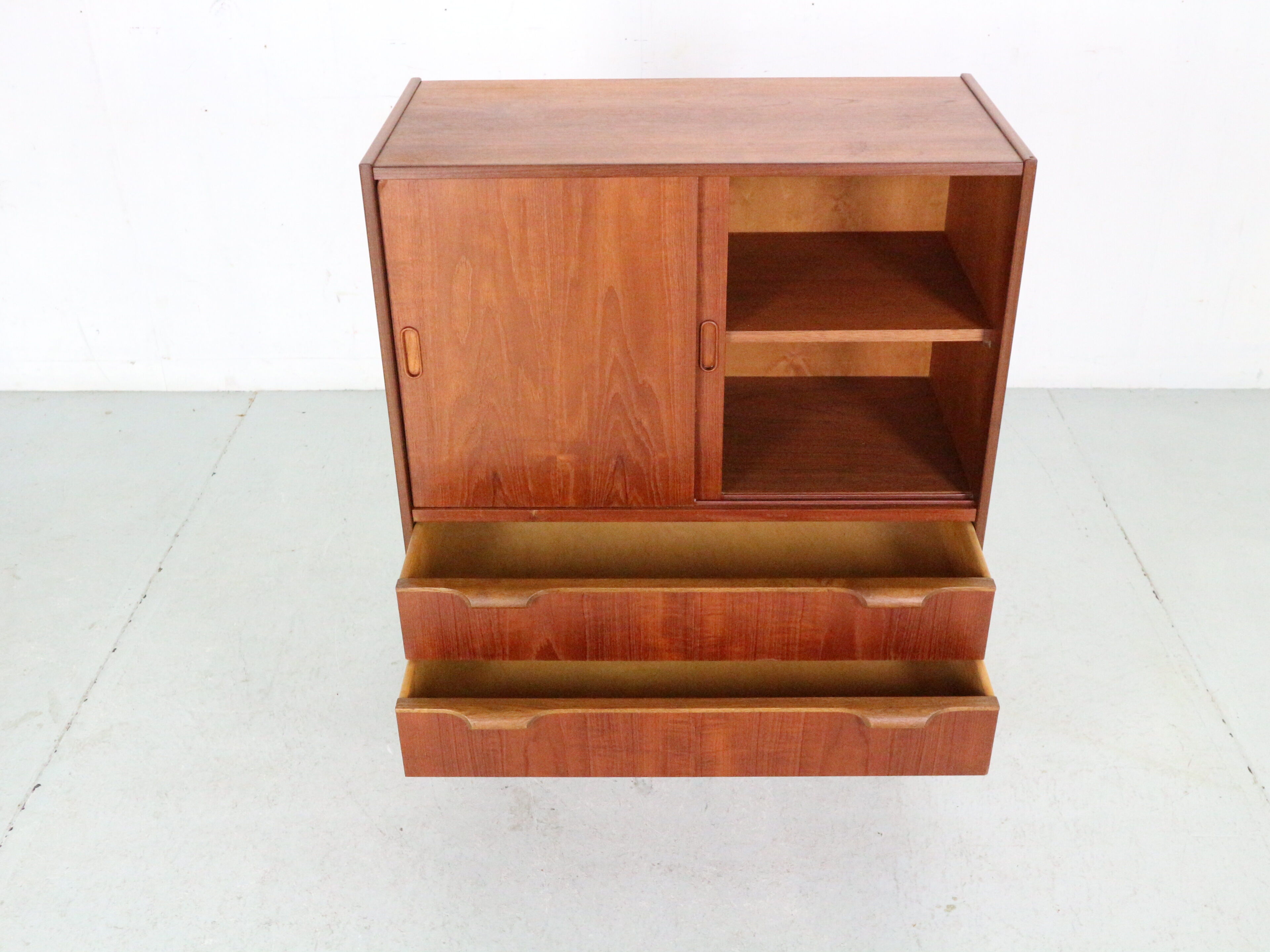 Mid- century modern  teak bookcase, cabinet, 1960 Denmark