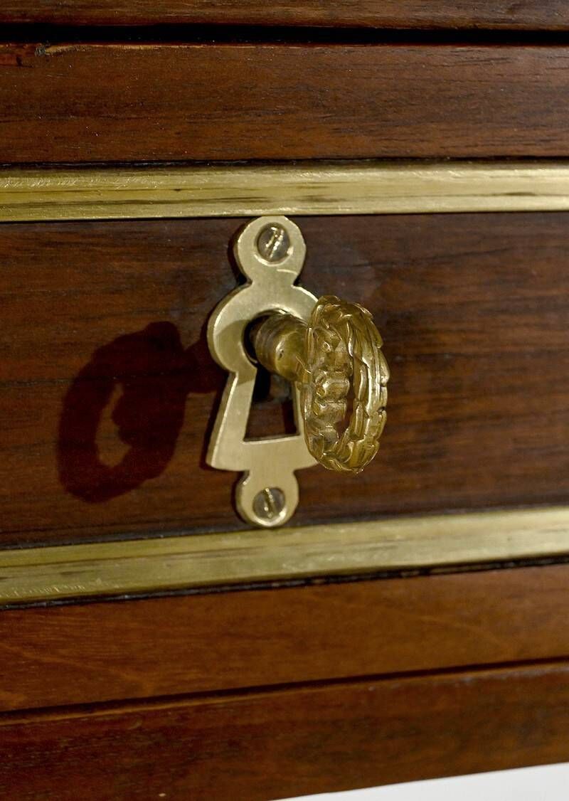 Mahogany Bureau Plat, Louis XVI style - 2nd part of the 19th century