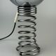 60s 70s table lamp ball lamp spring chrome metal space age design