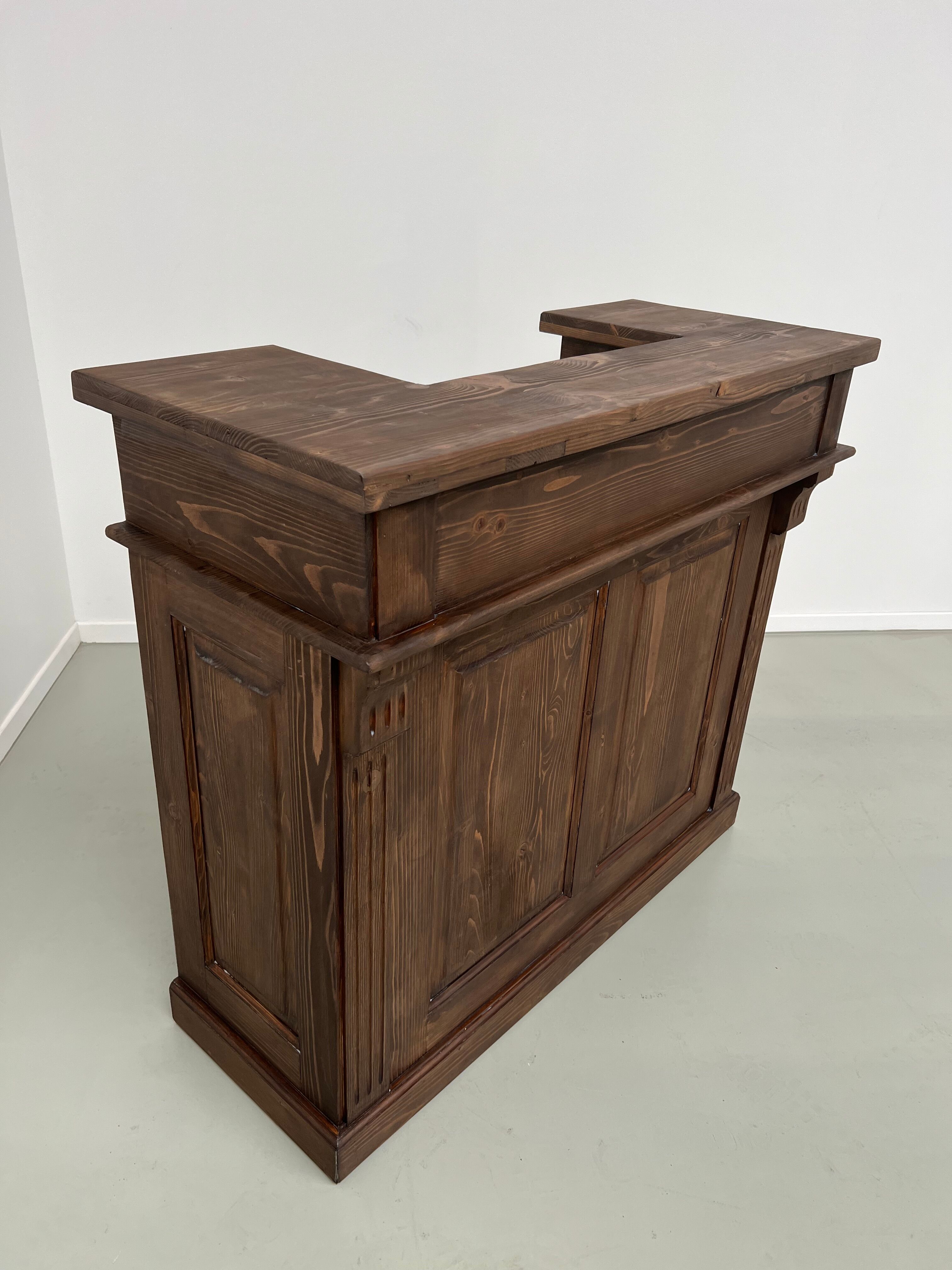 Pine trading counter completely restored