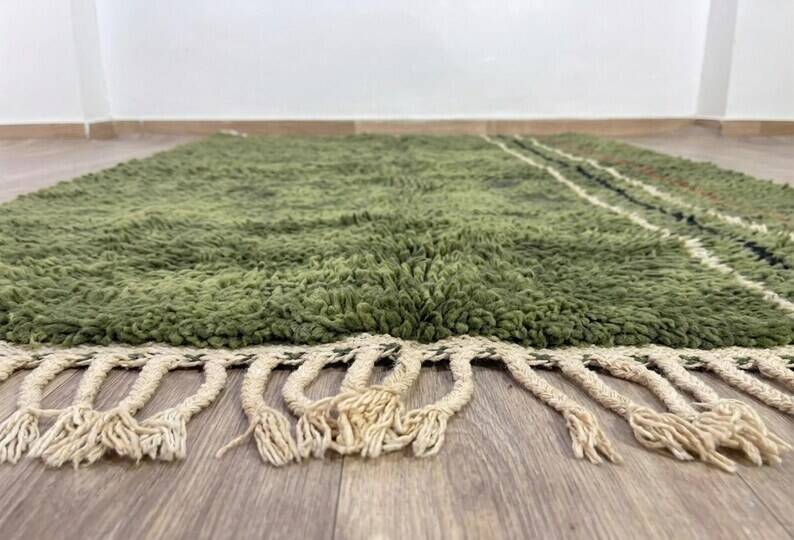 Custom Green Moroccan Carpet 200cmx300cm