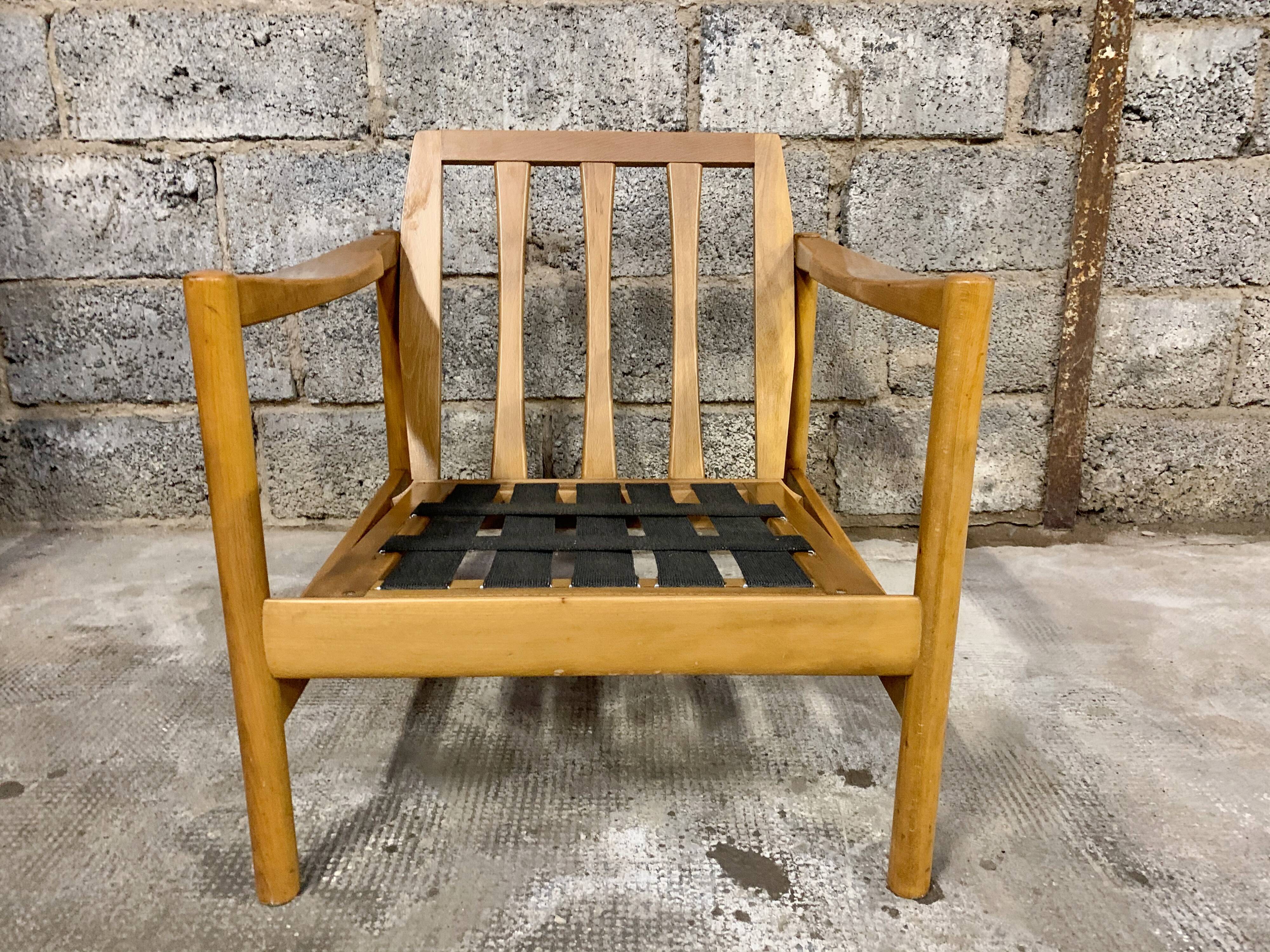 Pair of Scandinavian armchair fabric tiles
