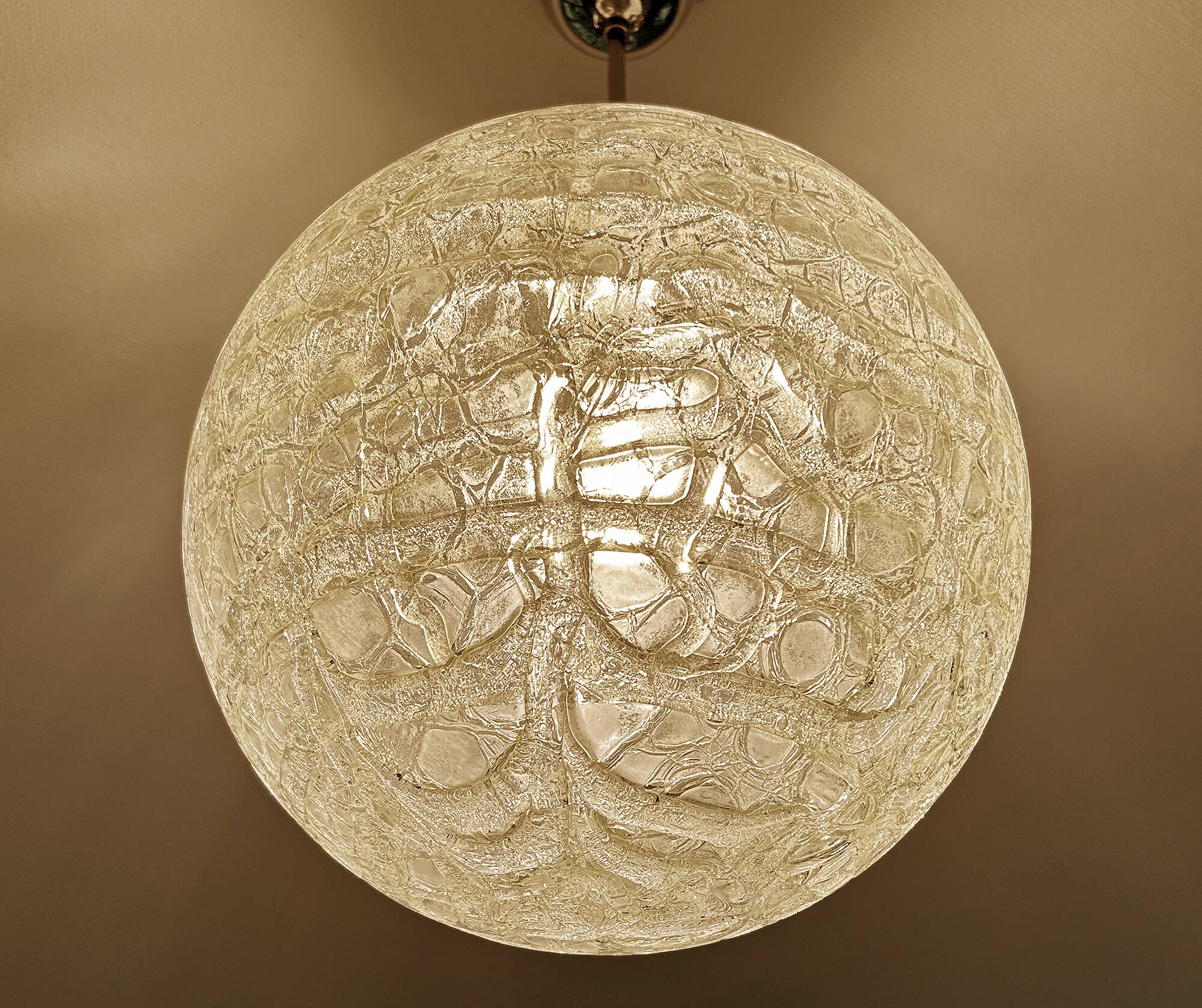 Large Vintage Murano Glass Pendant Light