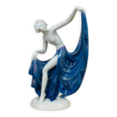 Art Deco dancer sculpture by Fasold & Stauch, German porcelain.
