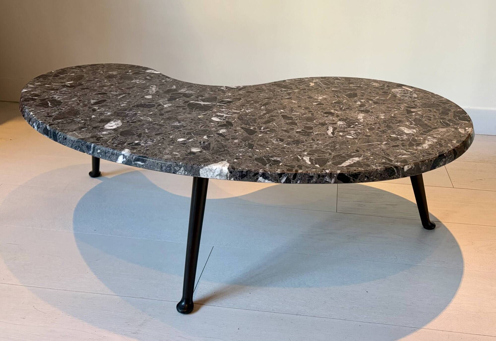 Tubble table by Pode/Leolux composite marble Grigio Carnico 50's style