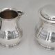 Puiforcat, tea and coffee service, 4 pieces, solid silver Minerva, excellent condition.