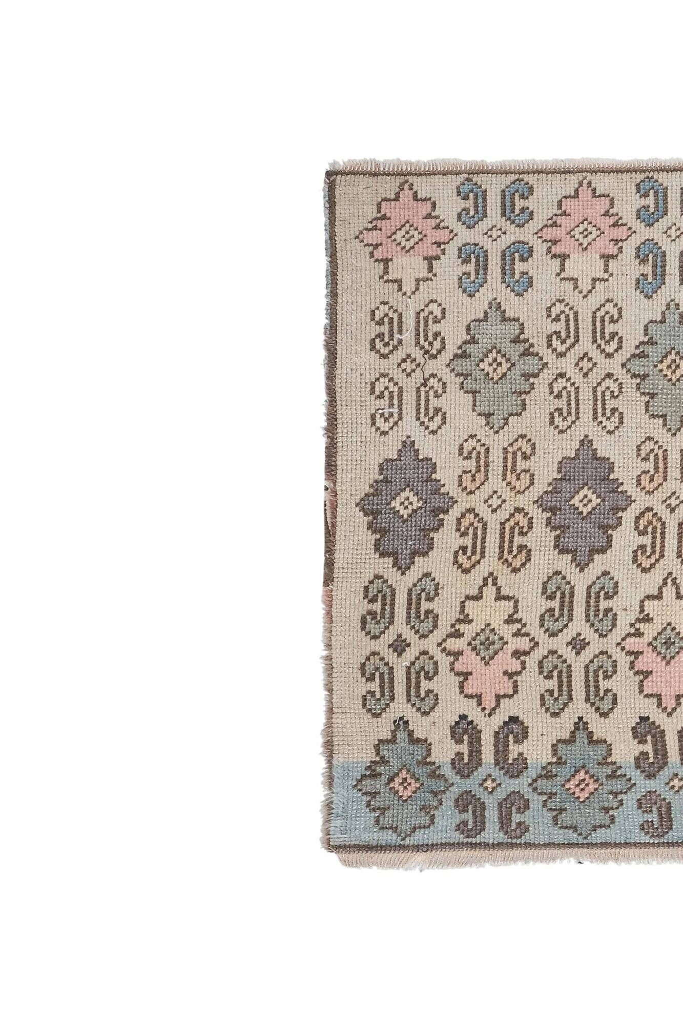 Vintage Turkish hallway rug 75x185 cm