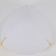 Regency Brass and White Glass Ceiling Lamp from Milan, Spain, 1970s