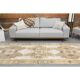1970s Turkish Hand-Knotted Wool Cotton White Runner Rug 120X314