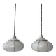 Pair of old art-deco pendants