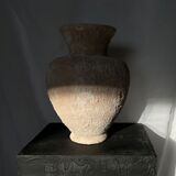 Beige sandy textured vase