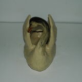 planter in the shape of ceramic swan of vallauris swan plant