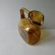 1 blown glass pitcher and its cups, 60s-70s