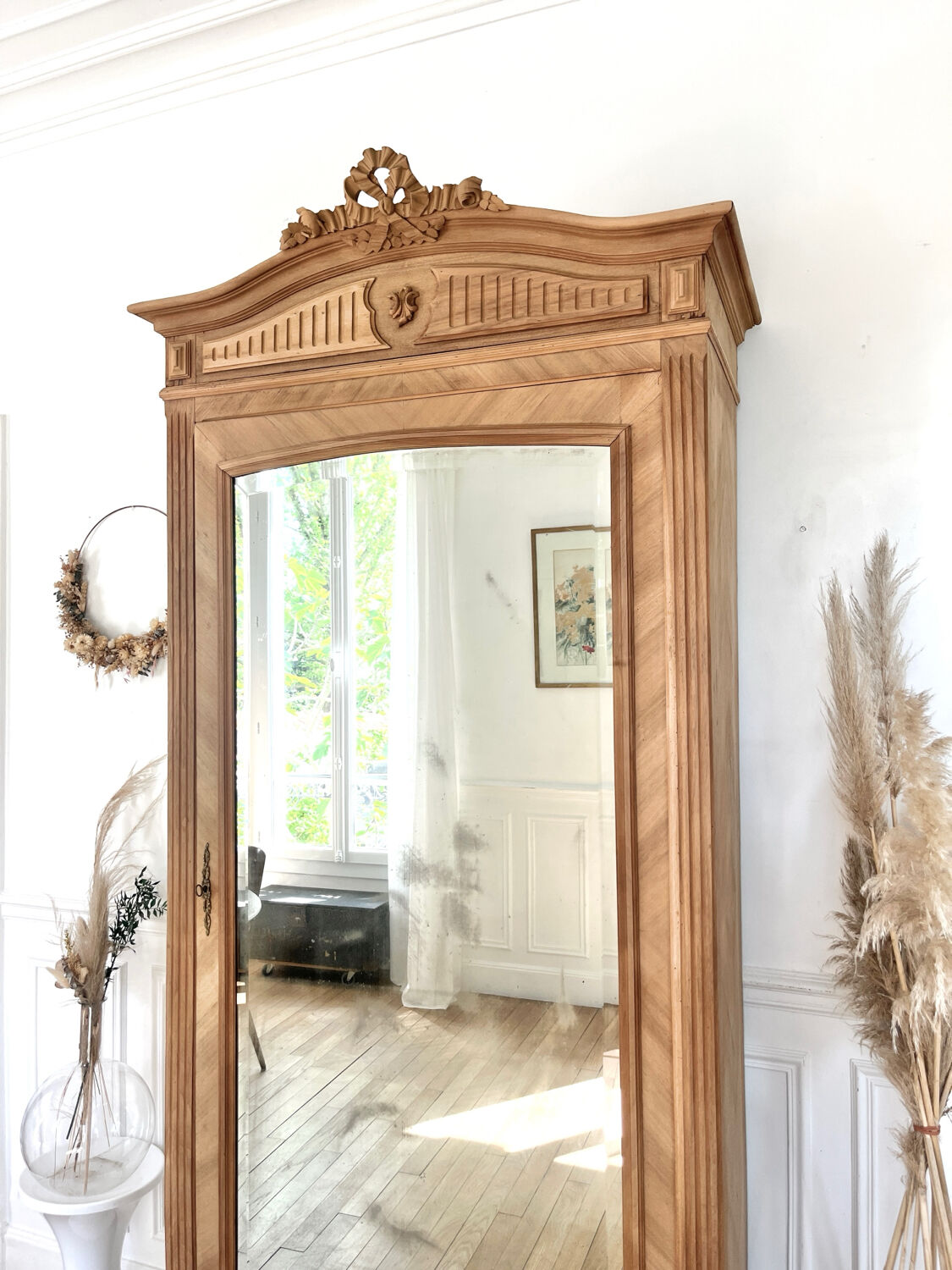 Restored Rococo Bonnetière Wardrobe